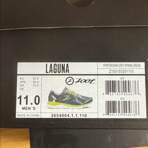 Zoot Laguna Men's Shoes - Dark Gray and Bright Green